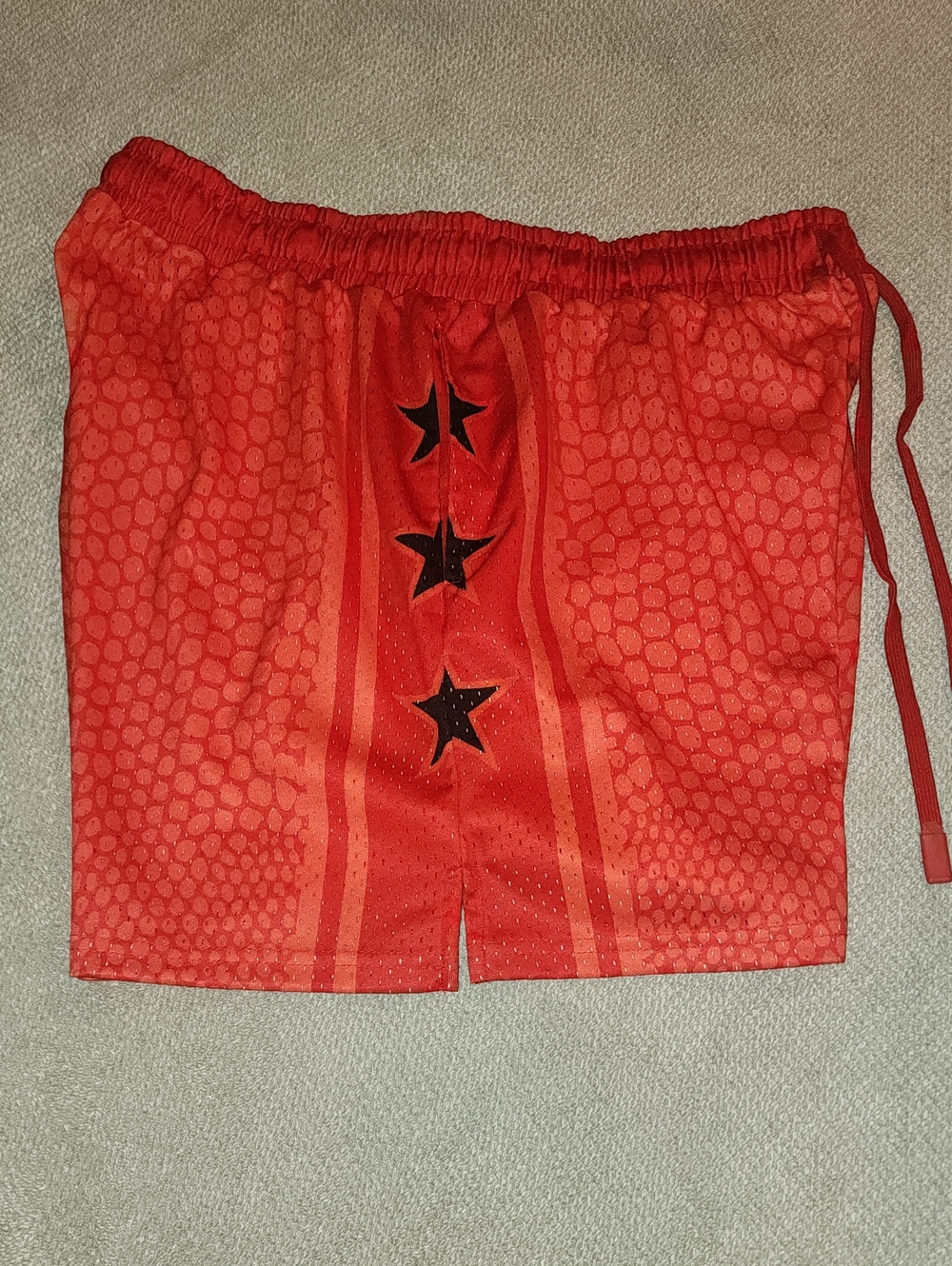 Rettro Co. "Mamba Red" 5" Mesh Shorts
